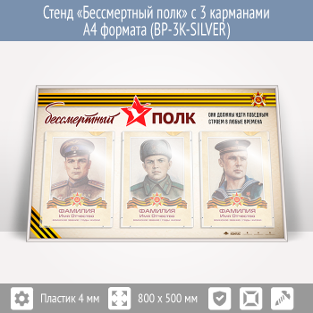 ����� ������������ ���� � 3 ��������� �4 ������� (BP-3K-SILVER)