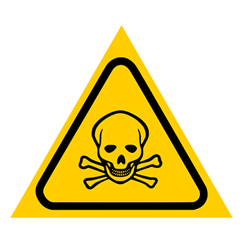 Знак «Карантин», Q13.3 (металл, сторона 300 мм)