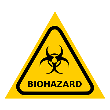 Знак «Карантин», Q13.5 (металл, сторона 200 мм)