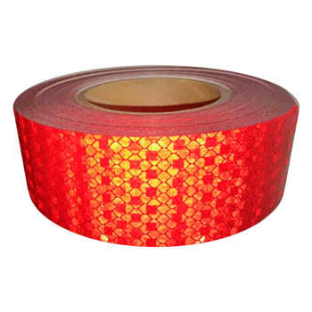 Светоотражающая алмазная лента (тип В, КРАСНАЯ, 50 мм х 50 м)
