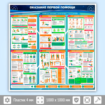 Стенд «Оказание первой помощи» (PM-02-POPULAR)