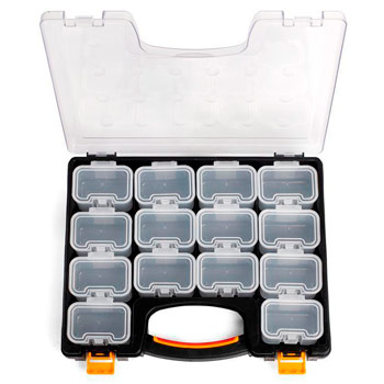 Кейс-органайзер с 14 сменными модулями К-02 серия «ПРОФИ» (КВТ)
