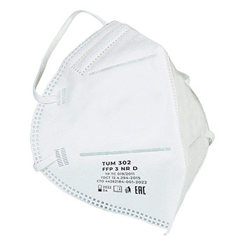 Респиратор противоаэрозольный TUM 302 (FFP3), к-т 10 шт